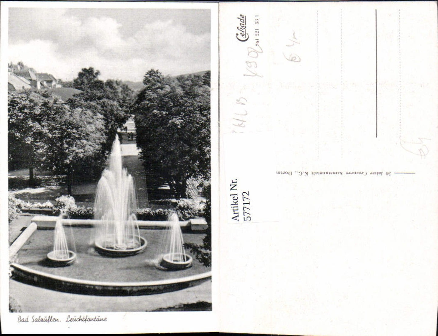 577172,Bad Salzuflen Leuchtfontäne Springbrunnen Brunnen