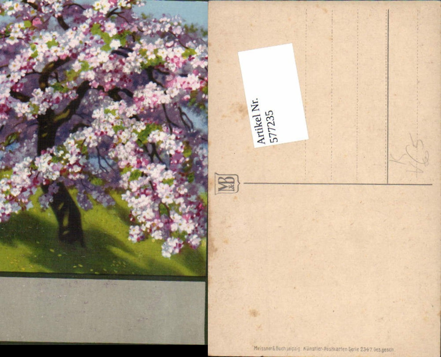 577235, Artist AK Meissner & Book 2347 Lilac Tree