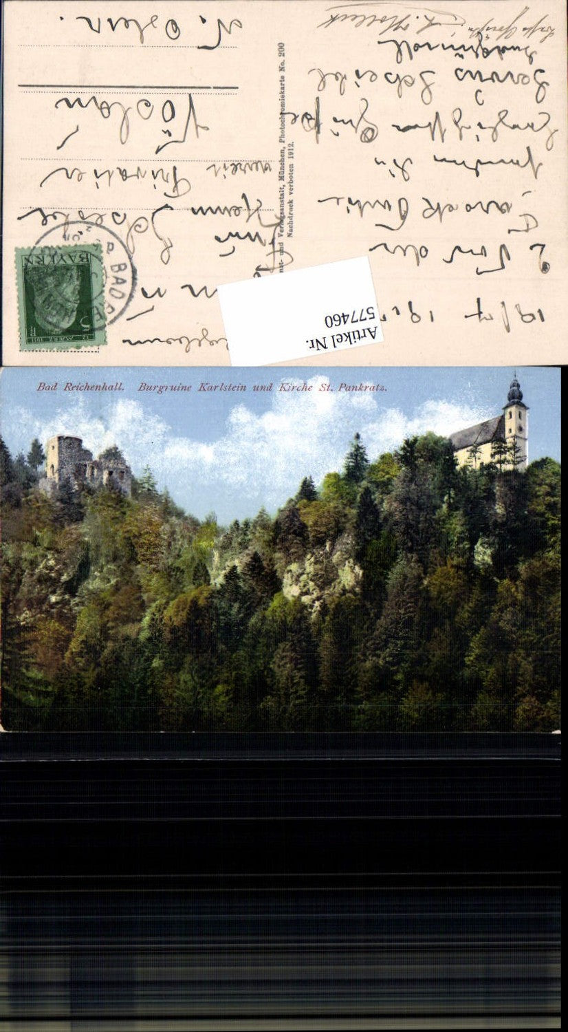 577460,Bad Reichenhall Burgruine Karlstein St. Pankratz