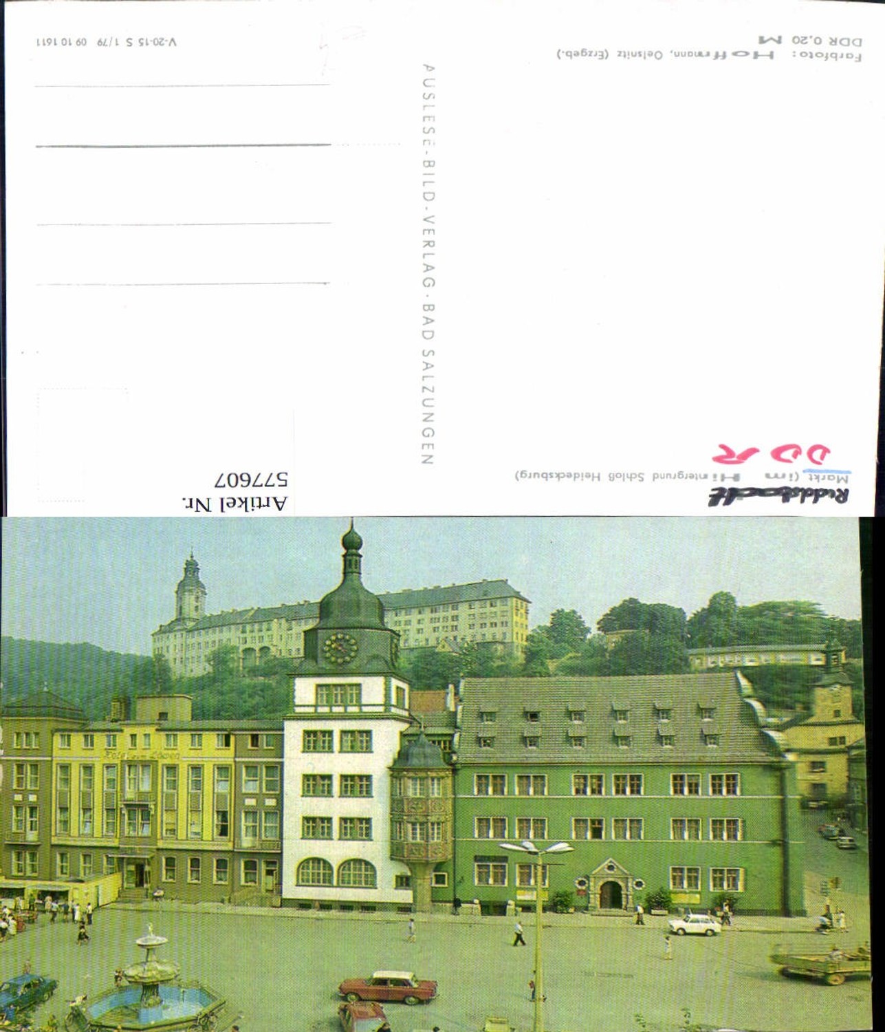 577607, Rudolstadt Market with Heidecksburg Castle