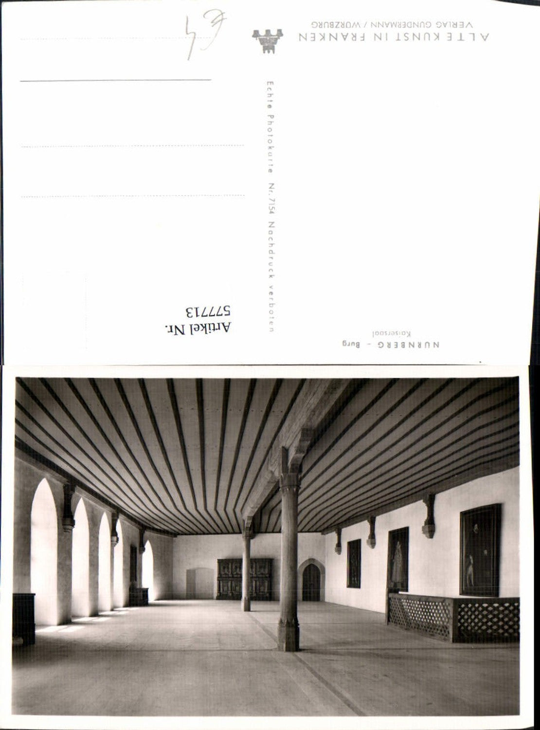 577713,Nürnberg Burg Kaisersaal Innenansicht