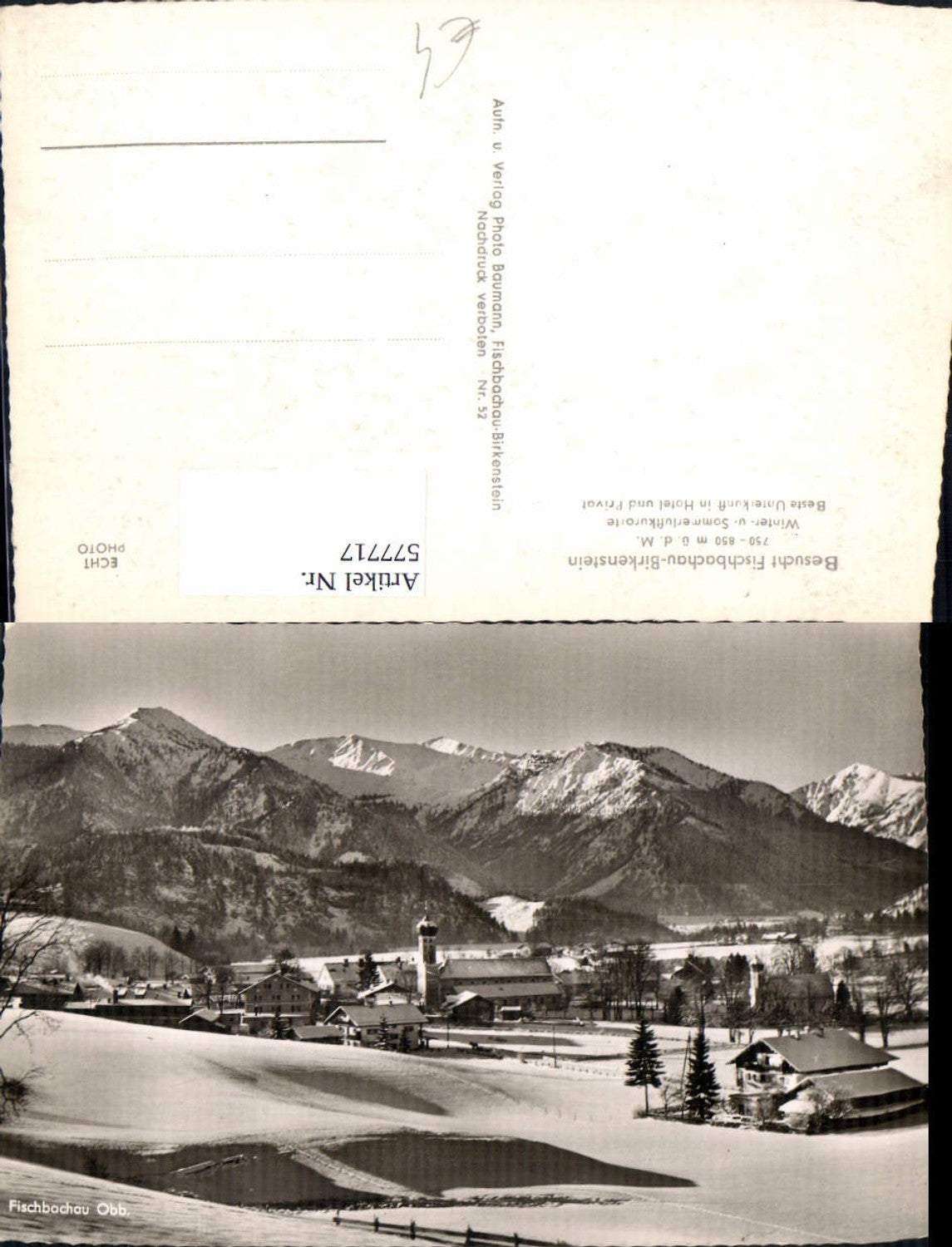 577717,Foto Ak Fischbachau Birkenstein Winteransicht