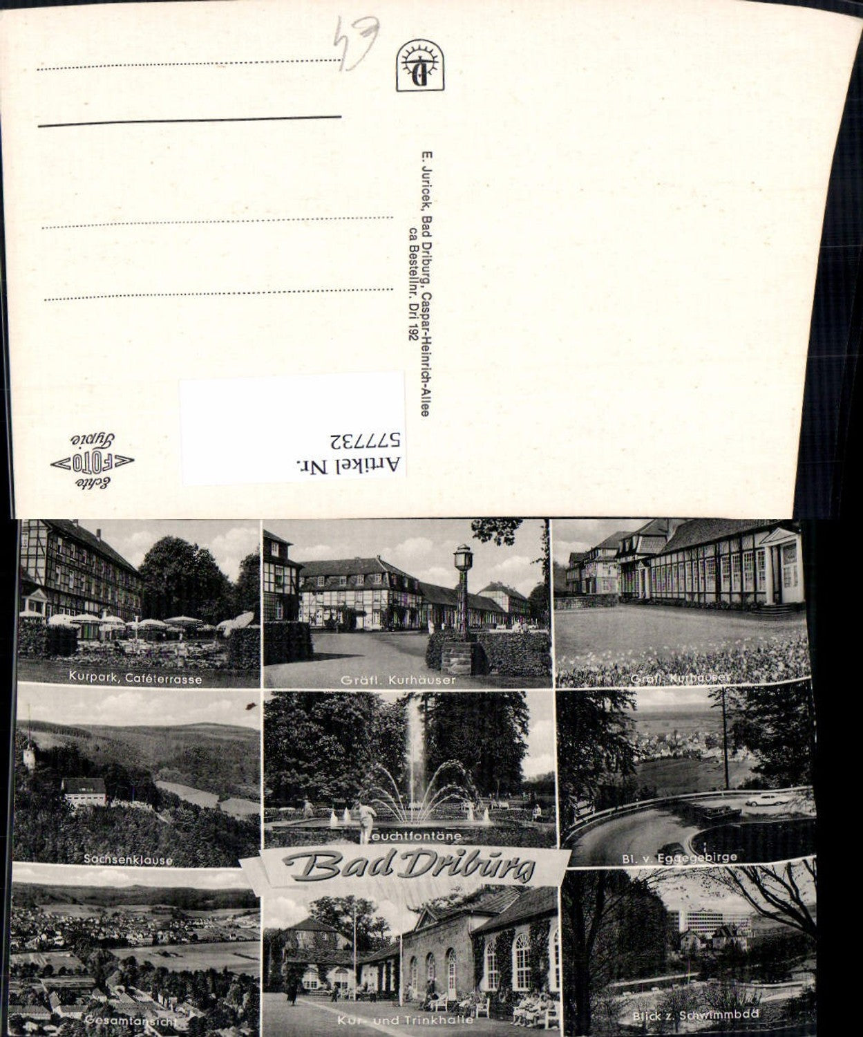 577732,Mehrbild Ak Bad Driburg Kur- u. Trinkhalle Kurhaus Schwimmbad