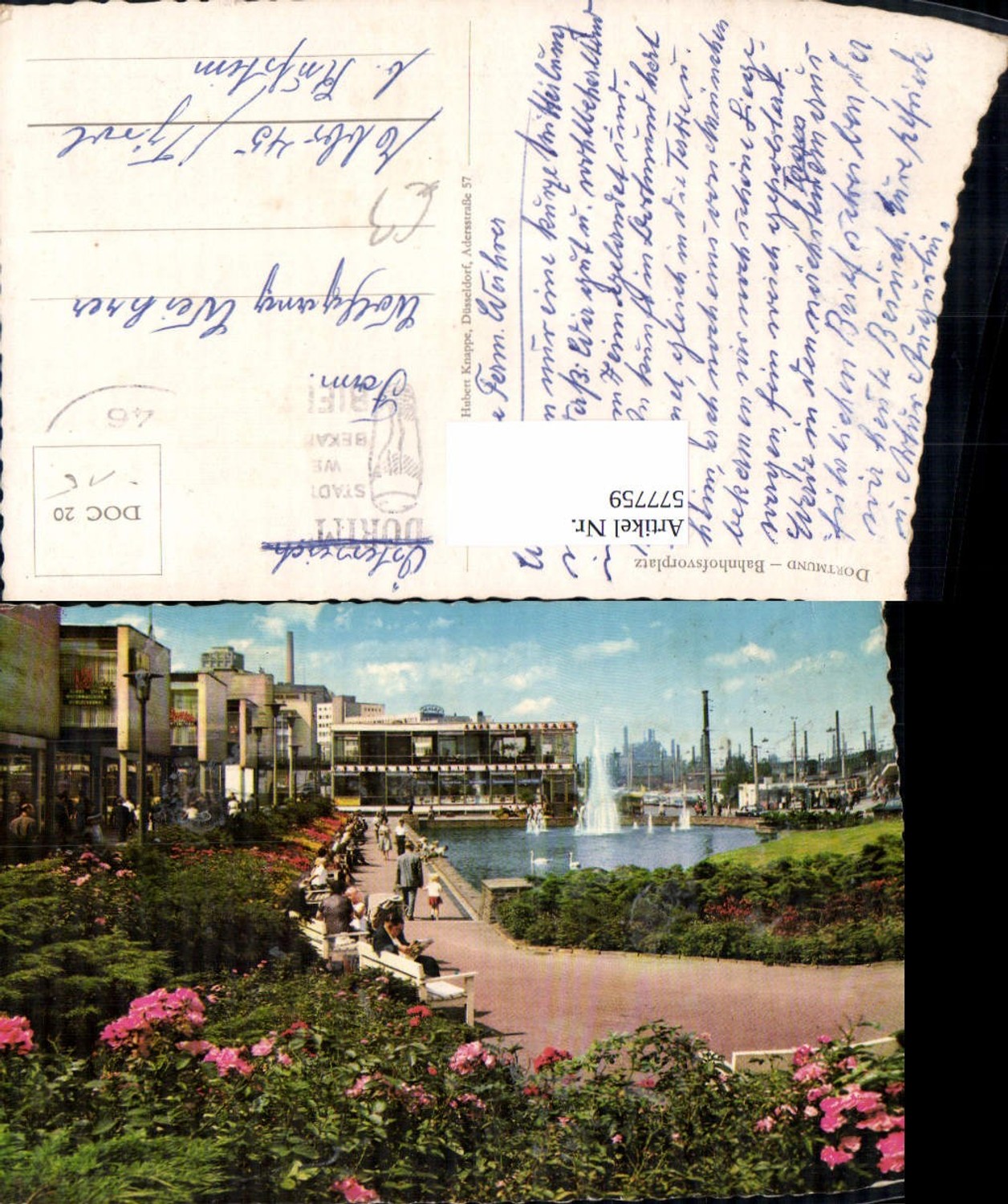 577759,Dortmund Bahnhofsvorplatz Bahnhof Springbrunnen Brunnen