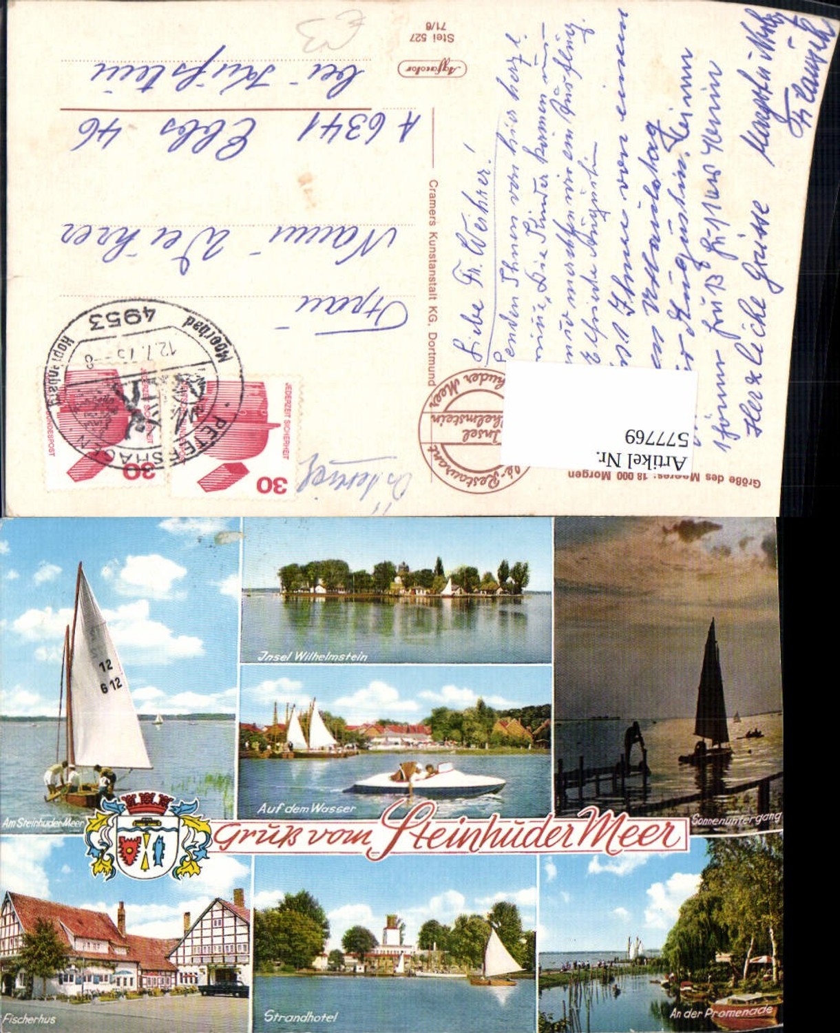 577769,Mehrbild Ak Steinhuder Meer Insel Wilhelmstein Strandhotel Steinhude Wunstorf