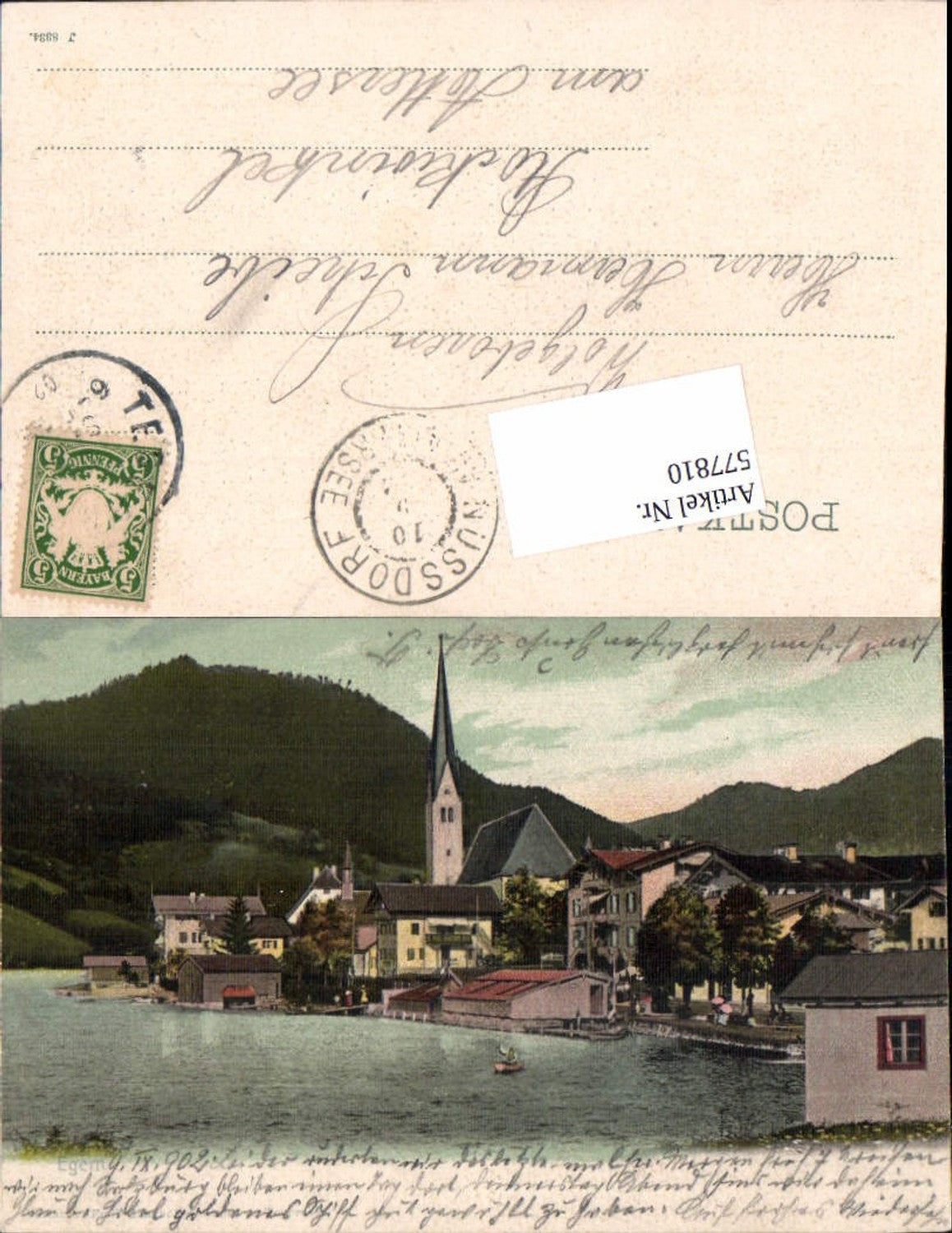 577810,Egern am Tegernsee Partie 1900