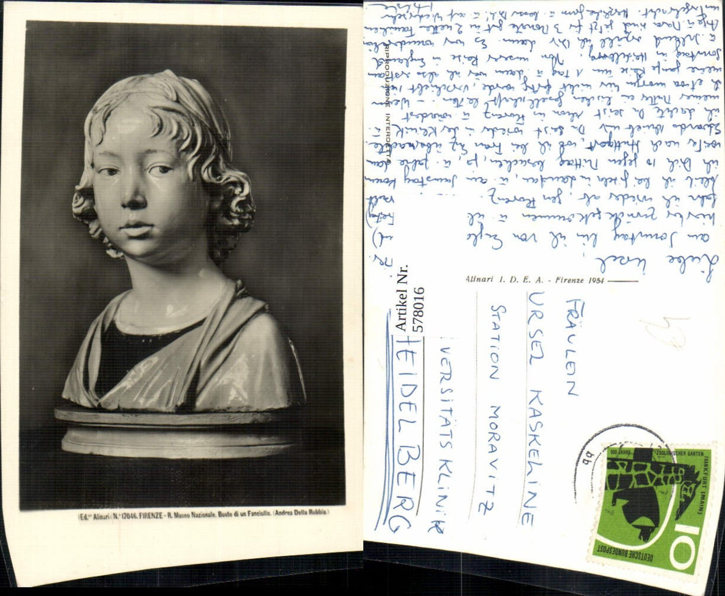 578016,Büste Busto di un Fanciullo Andrea Della Robbia Firenze Museo Nazionale Archäologie Ausgrabung