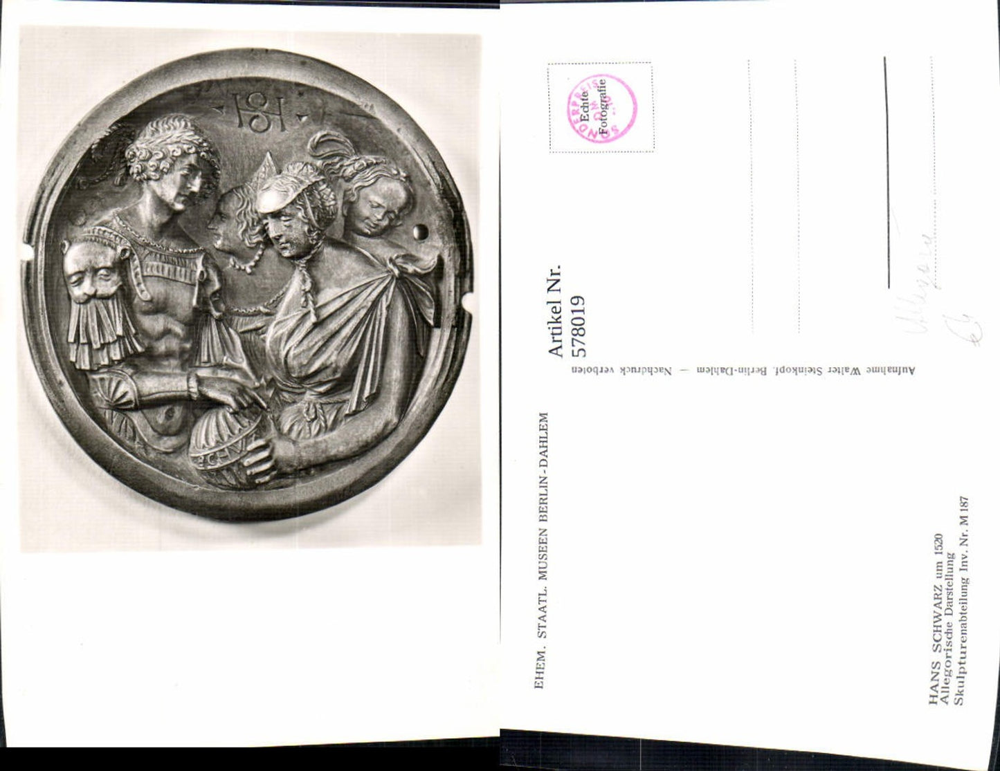 578019,Hans Schwarz Allegorische Darstellung Allegorie Archäologie Ausgrabung