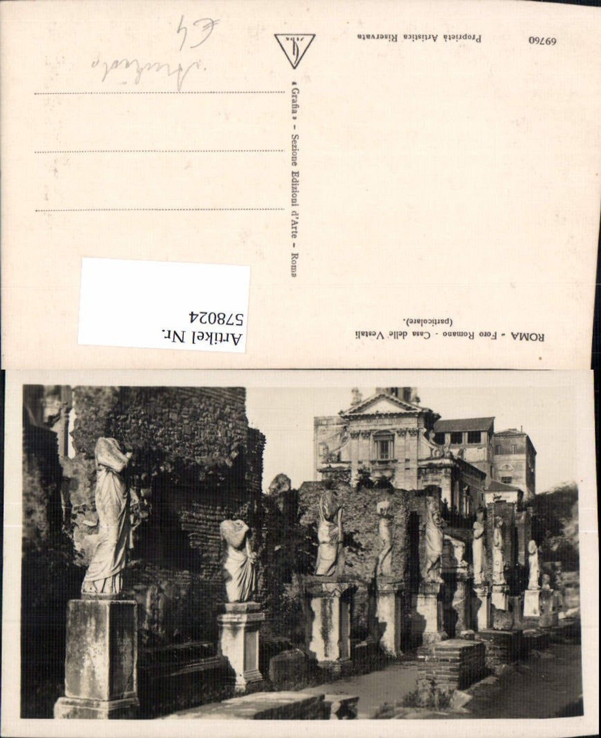 578024,Roma Rom Foro Romano Casa delle Vestali Forum Romanum Archäologie Ausgrabung