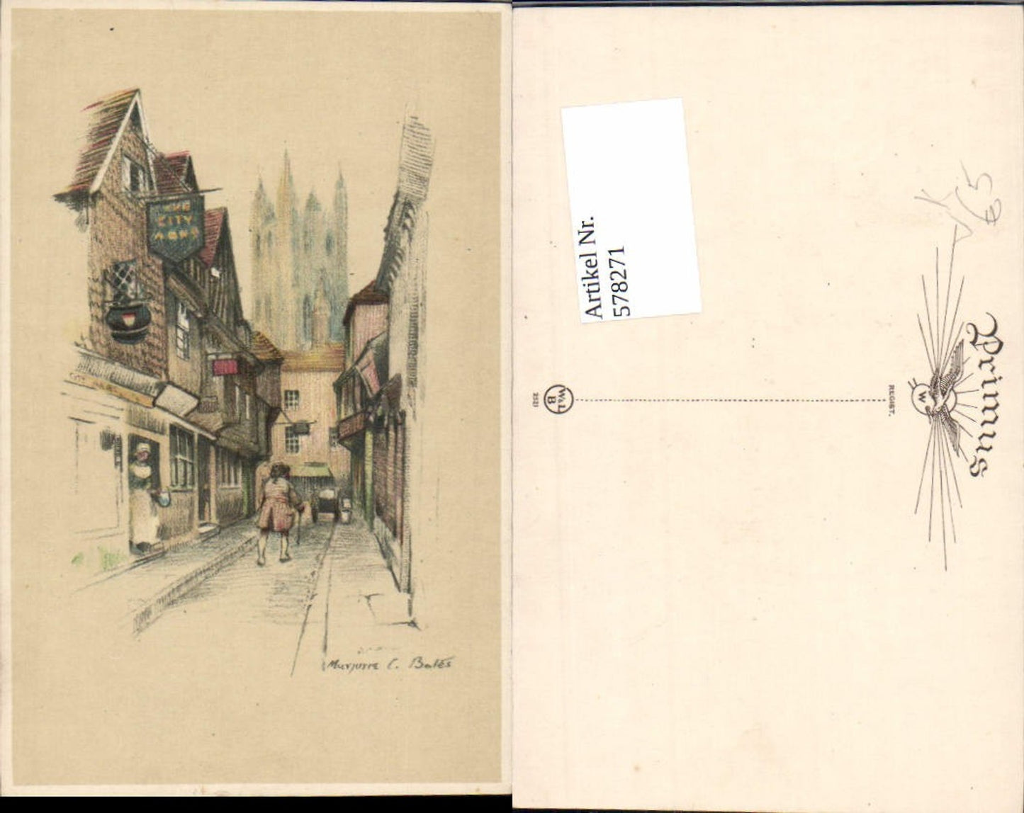 578271,Künstler AK Marjorie C. Bales pub Primus AK