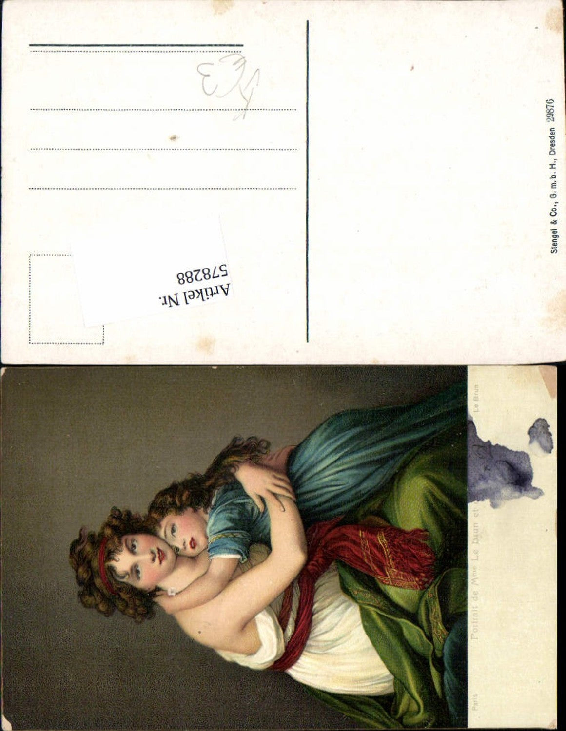 578288,Künstler AK Le Brun Frau Mutter pub Stengel & Co. 29876