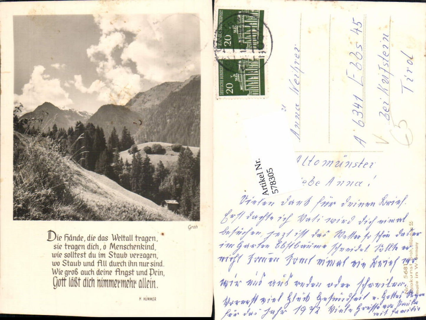 578305,Fotokunst Groh 5681 Spruch Hümmer H.