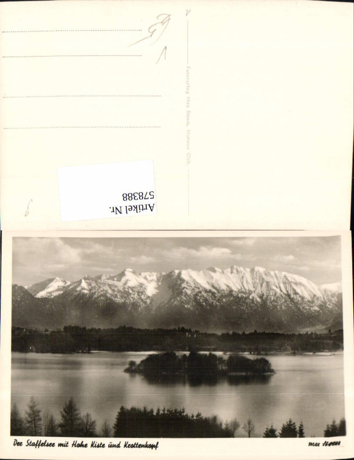 578388,Photo Ak Staffelsee Murnau Seehausen am Staffelsee pub Max Stoess