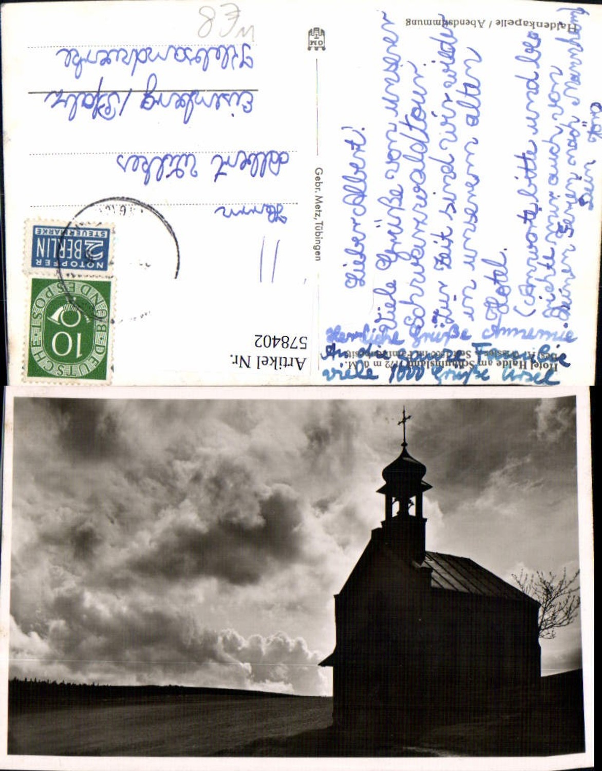 578402,Oberried Haldenkapelle Abendstimmung