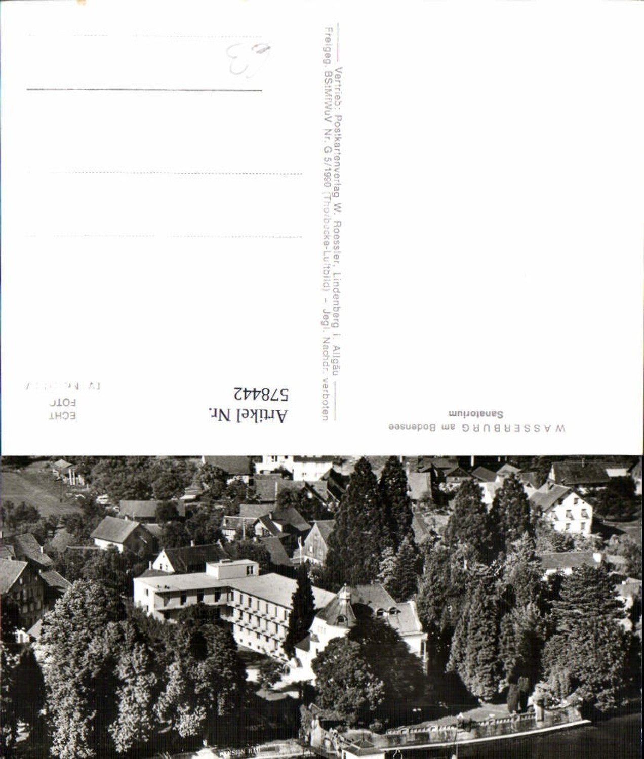 578442,Foto Ak Wasserburg a. Bodensee Sanatorium