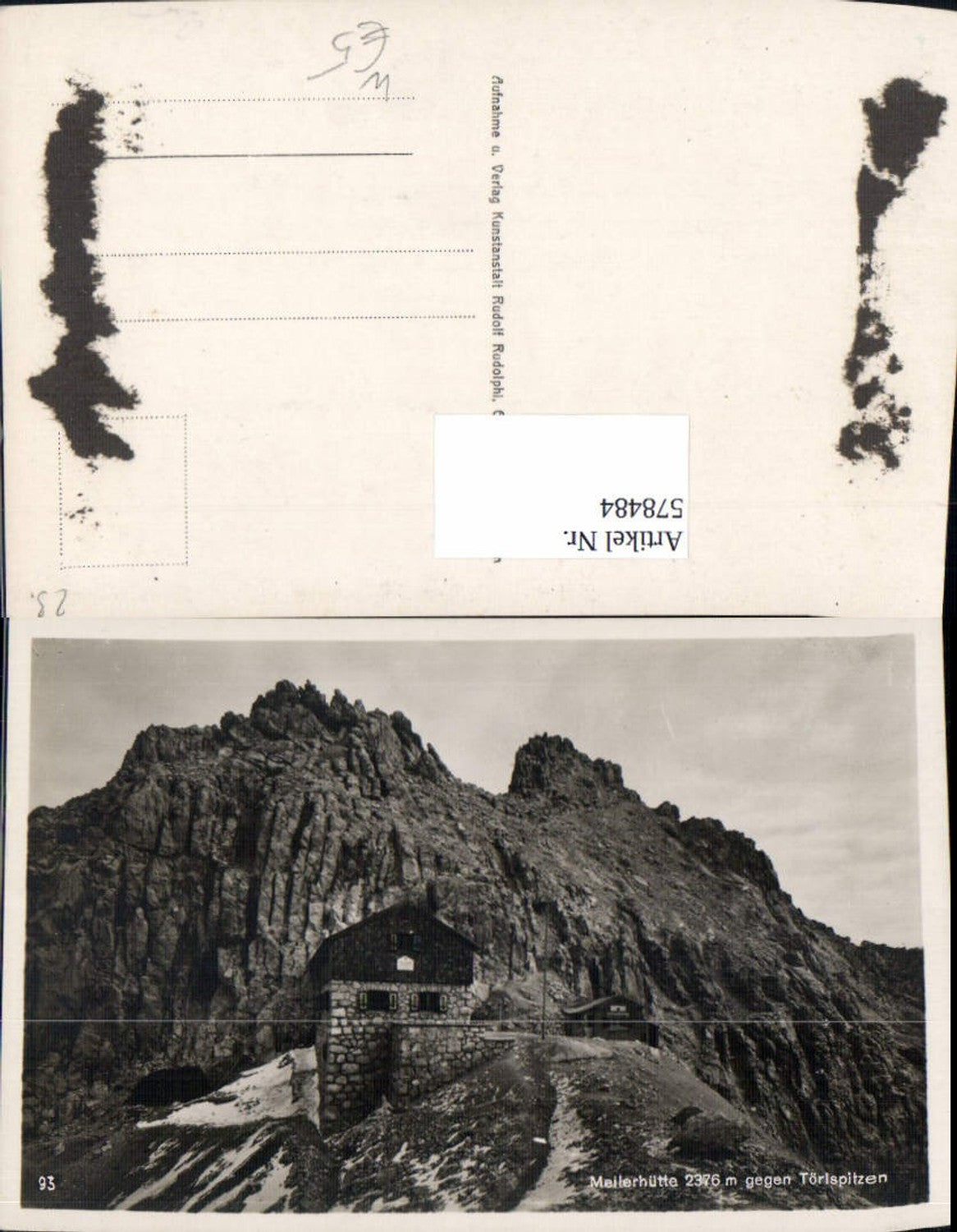 578484, Photo Ak Meilerhütte Garmisch-Partenkirchen against Törlspitzen