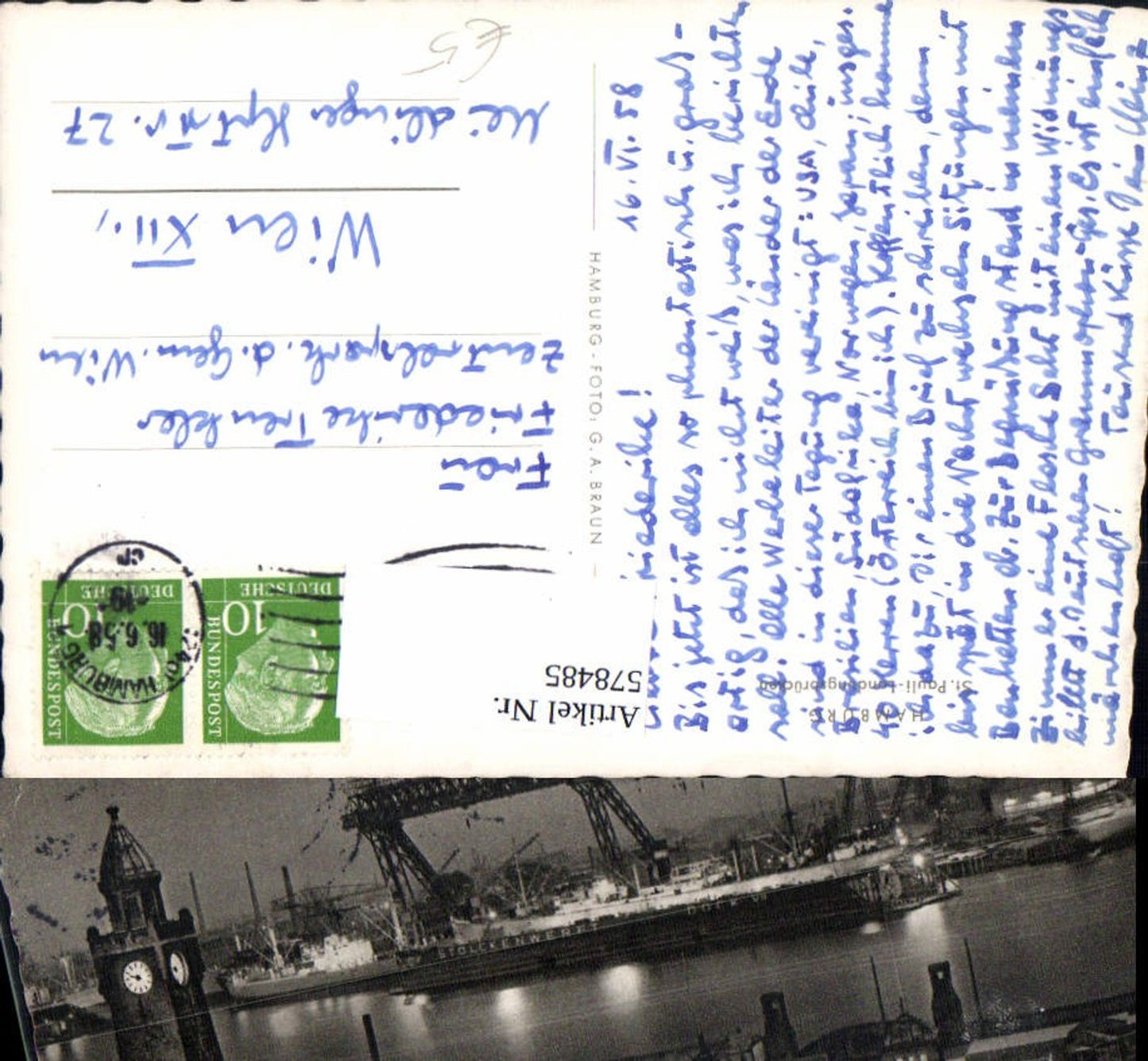 578485,Hamburg St Pauli Landungsbrücken beleuchtet