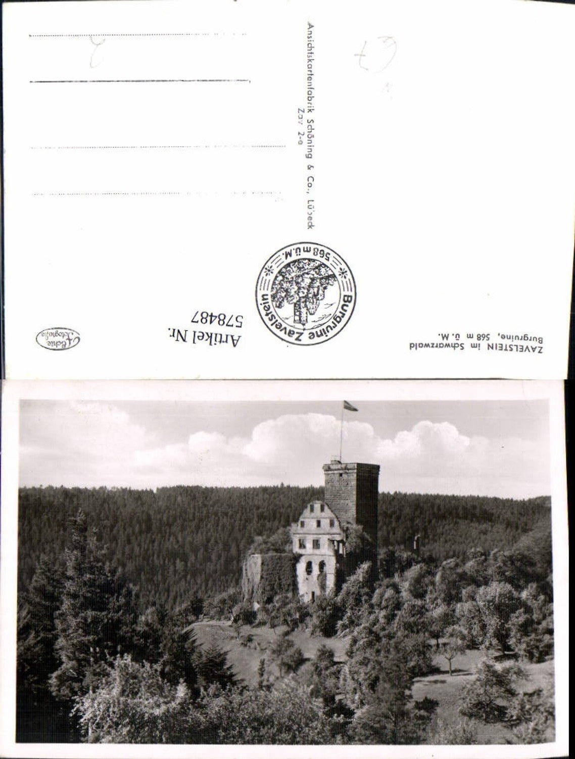578487,Photo Ak Bad Teinach-Zavelstein Zavelstein i. Black Forest castle ruins