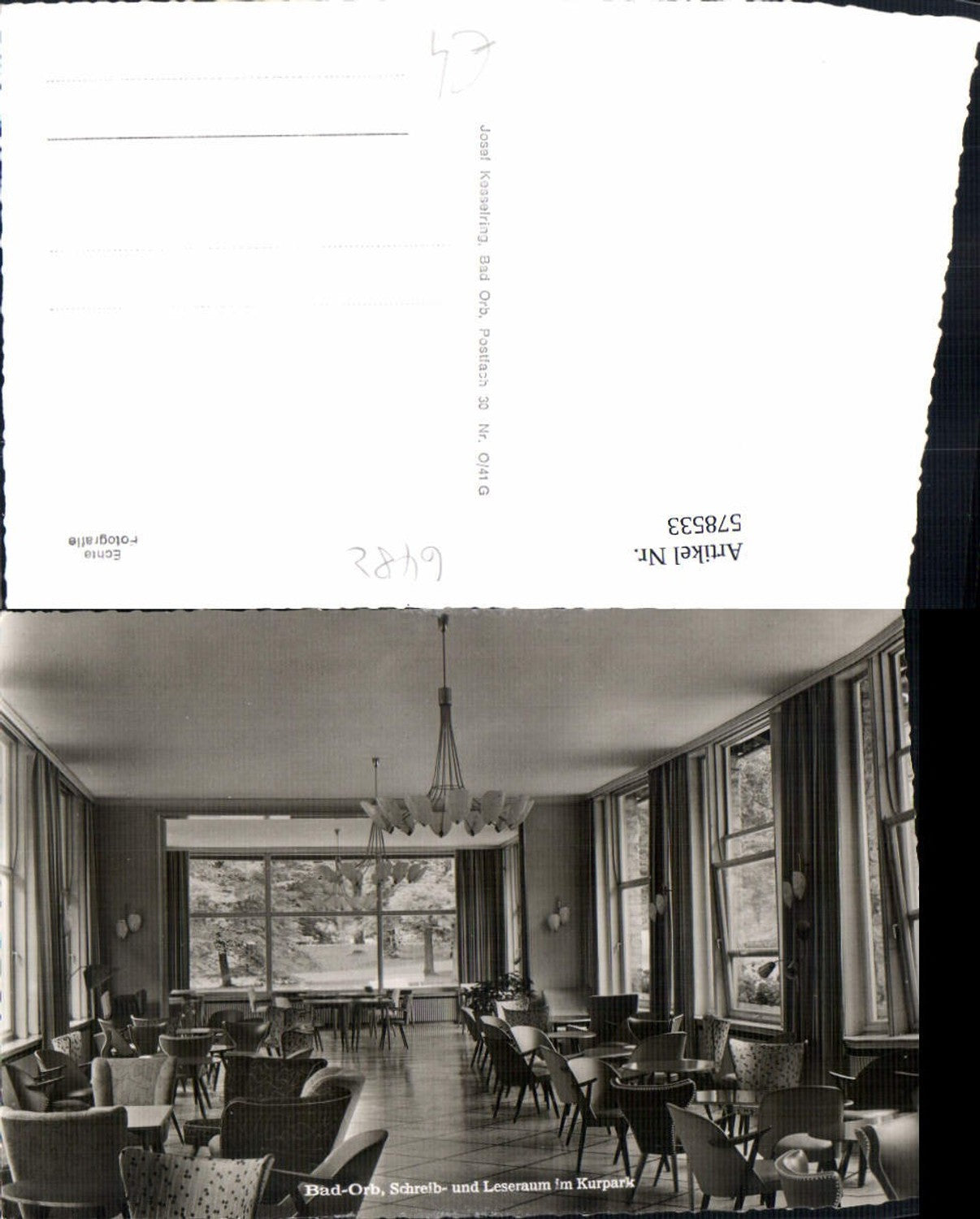 578533,Bad Orb Schreib- u. Leseraum Kurpark Innenansicht