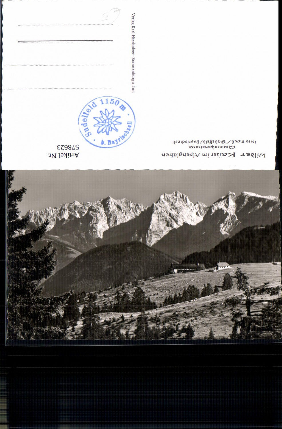 578623,Foto Ak Queralpenstraße Inntal Sudelfeld Bayrischzell