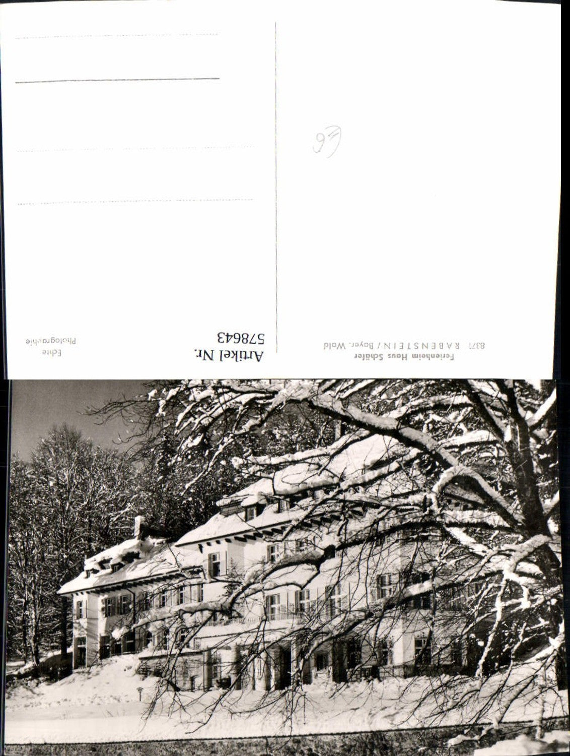 578643,Zwiesel Rabenstein Ferienheim Haus Schäfer Winteransicht