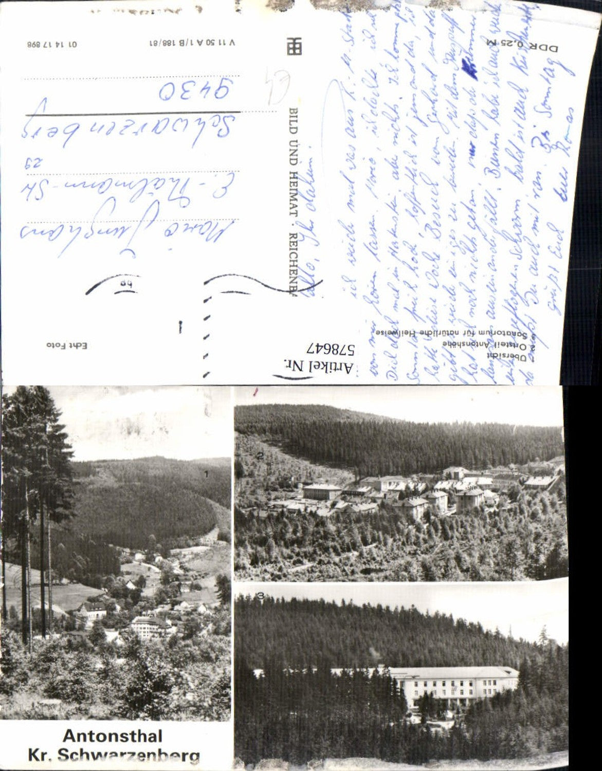 578647,Mehrbild Ak Breitenbrunn Erzgeb. Antonsthal Sanatorium Antonshöhe