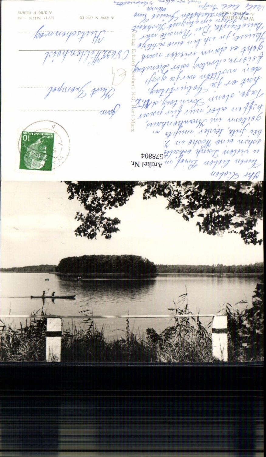 578804,Foto Ak Wermsdorf Am Horstsee Ruderboot Boot