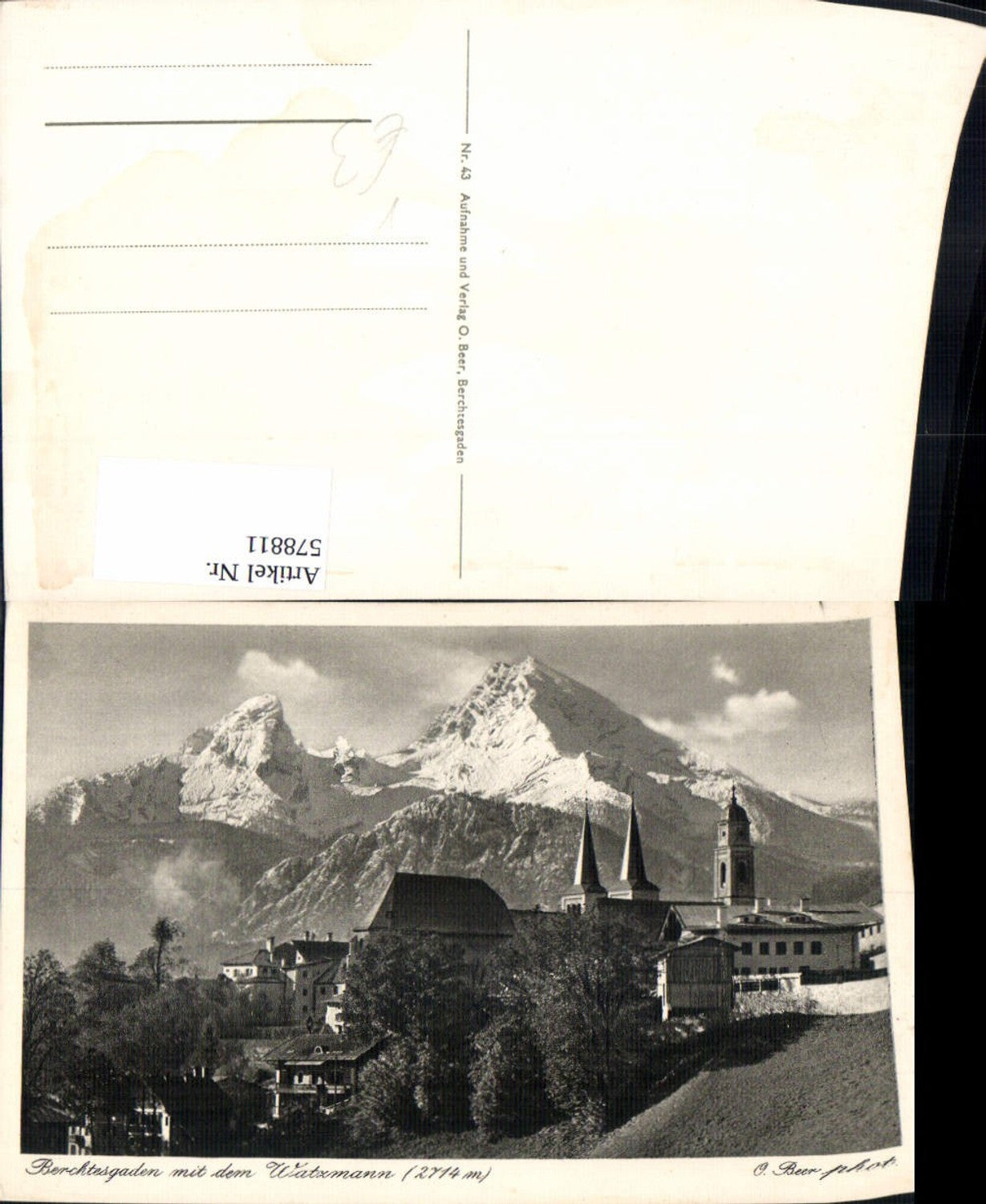 578811, Berchtesgaden md Watzmann pub O. Beer 43