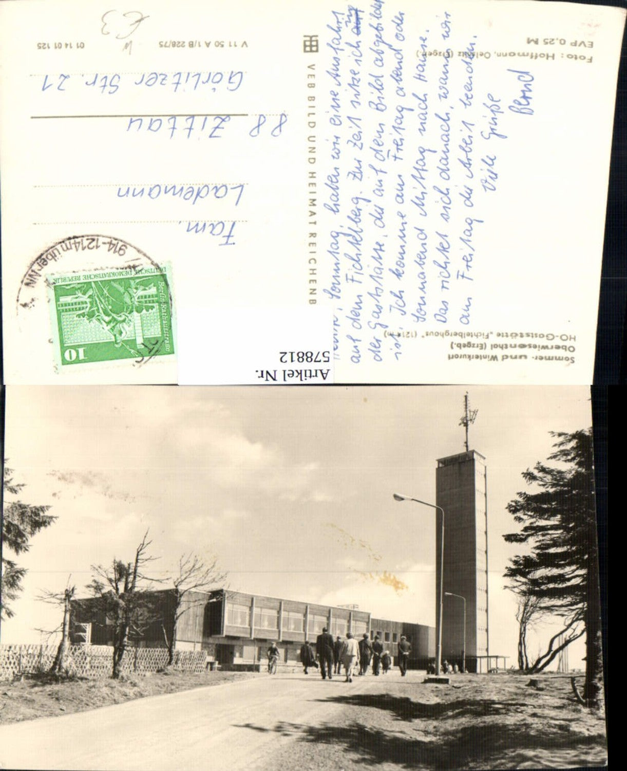 578812,Oberwiesenthal HO Gaststätte Fichtelberghaus