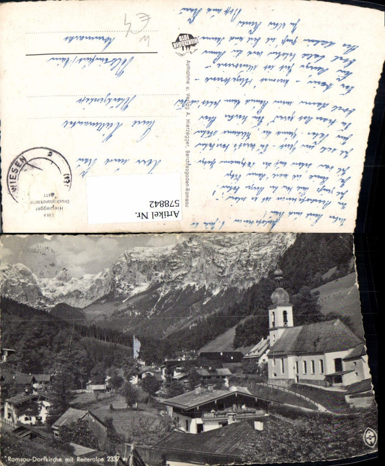 578842, Ramsau near Berchtesgaden, village church with Reiteralpe