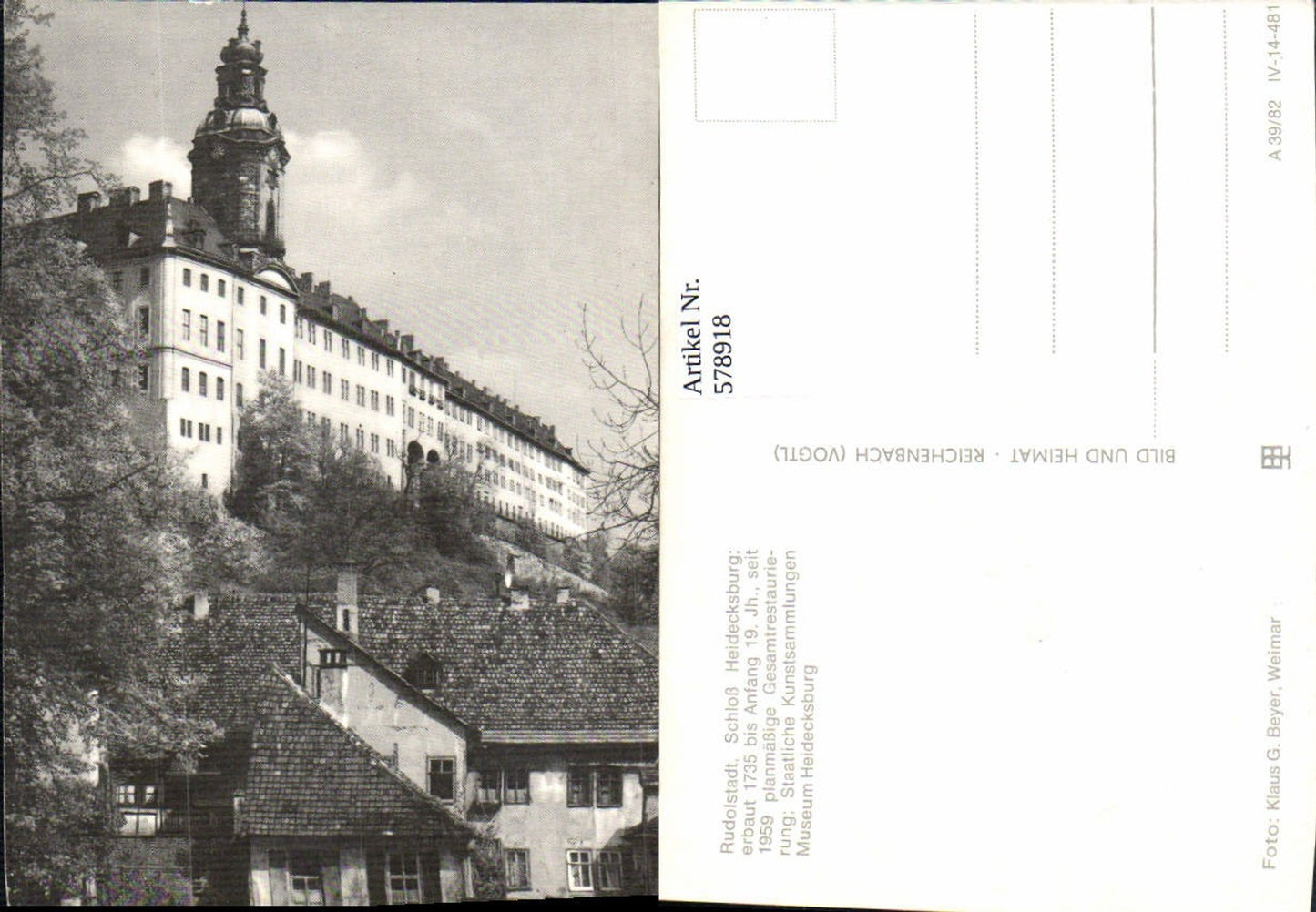 578918,Rudolstadt Schloss Heidecksburg