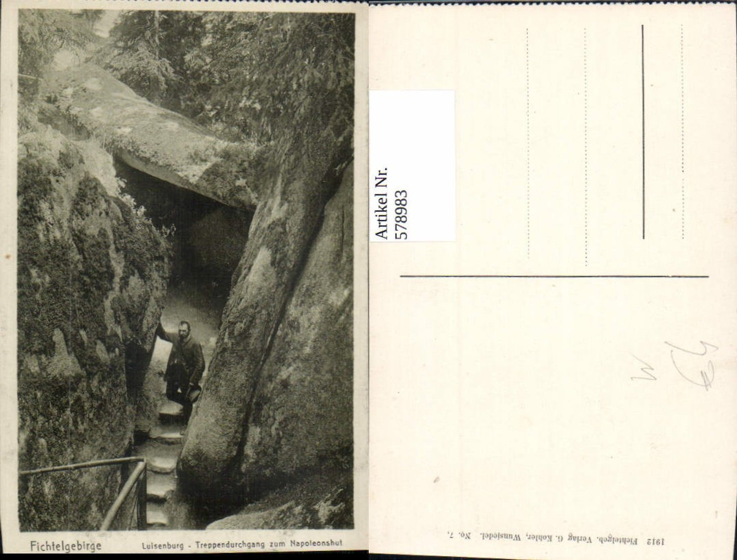578983, Luisenburg Rock Labyrinth Fichtel Mountains Wunsiedel View of the stairway to Napoleon's Hat