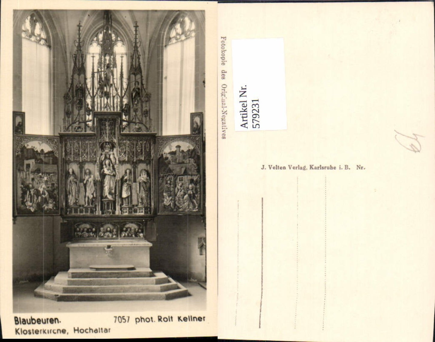 579231,Blaubeuren Klosterkirche Hochaltar
