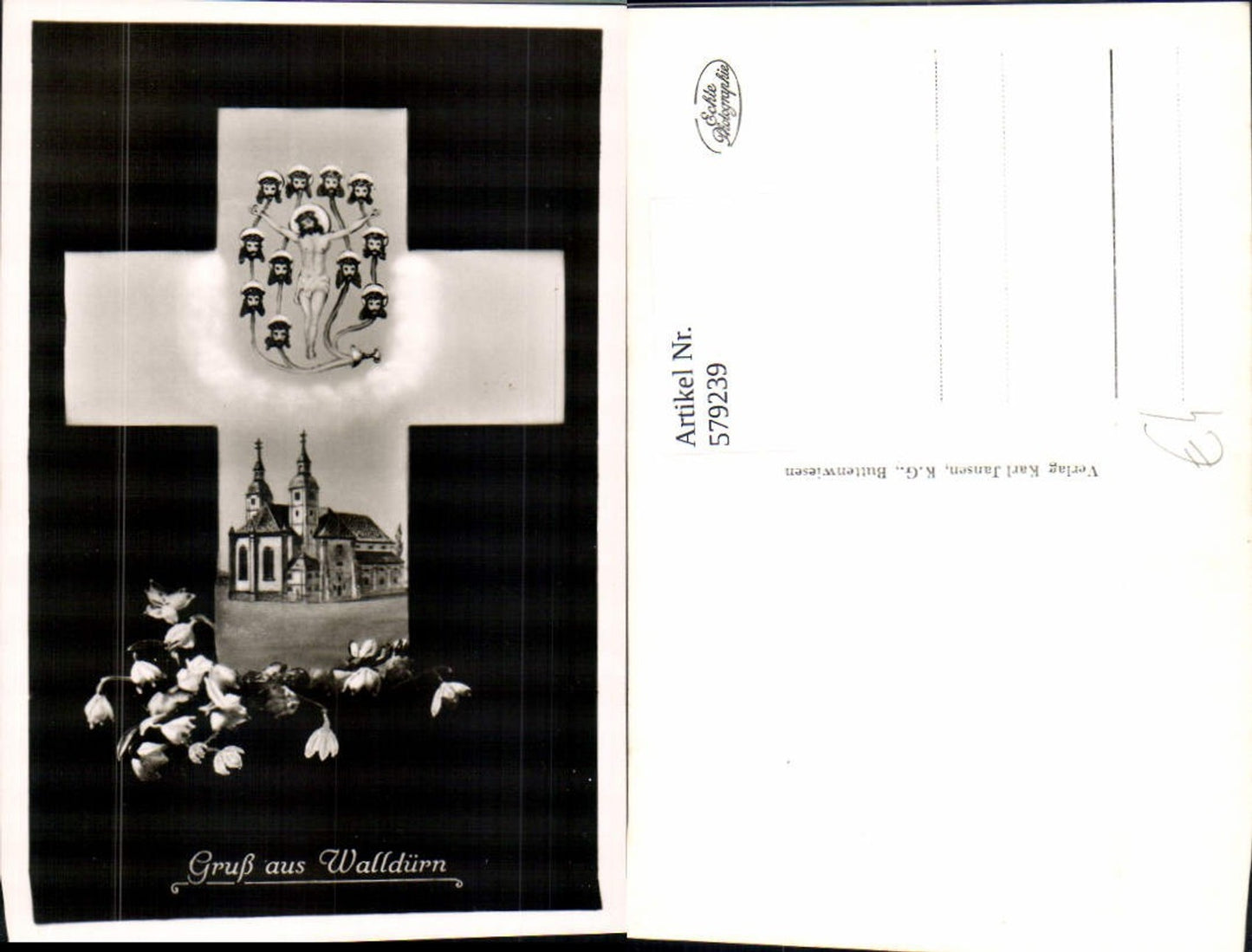 579239,Fotomontage Walldürn Wallfahrtskirche Kreuz Jesus
