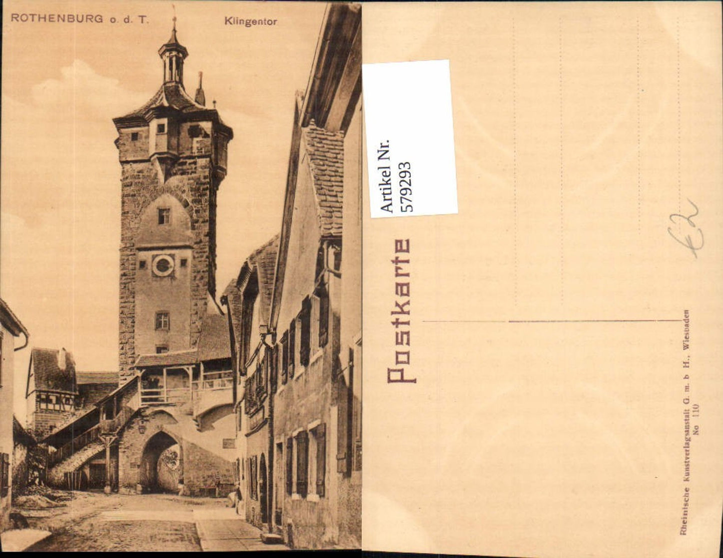 579293, Rothenburg ob der Tauber Klingentor