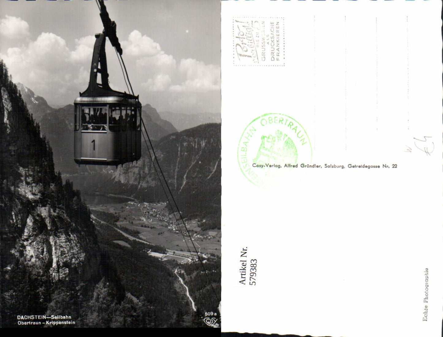 579383,Foto Ak Dachstein Seilbahn Obertraun Krippenstein