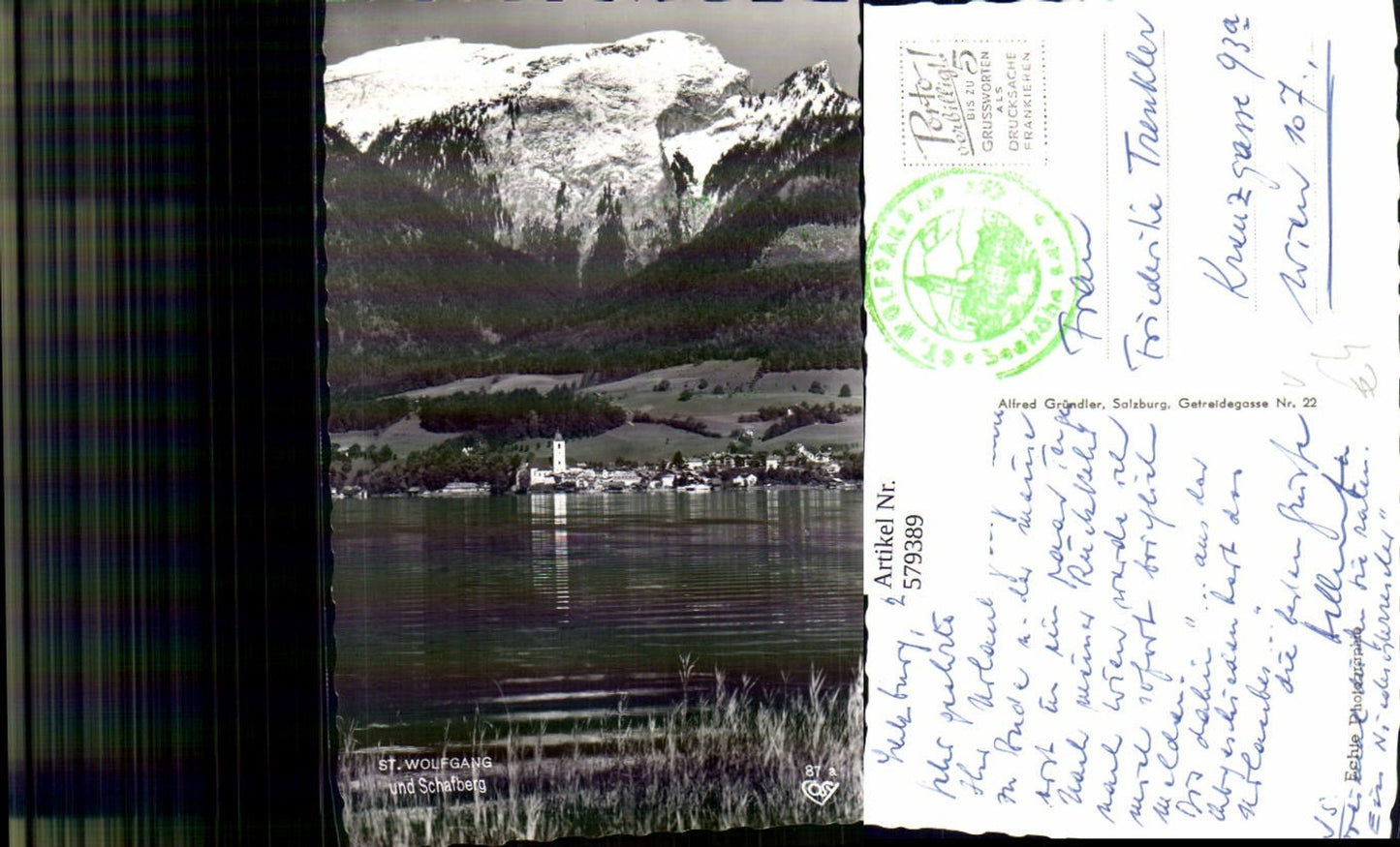 579389,Foto Ak St Wolfgang im Salzkammergut u. Schafberg pub Cosy 87a