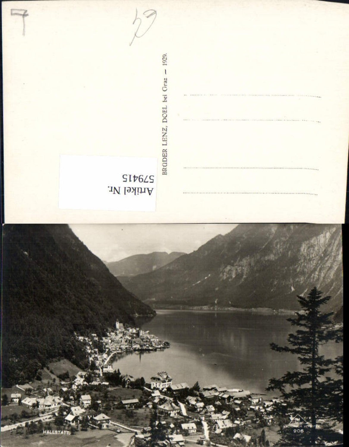 579415,Foto Ak Hallstatt Totale