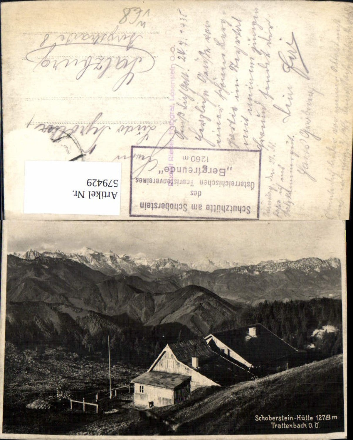 579429,Trattenbach Schobersteinhaus Ternberg pub Rudolf Rieder