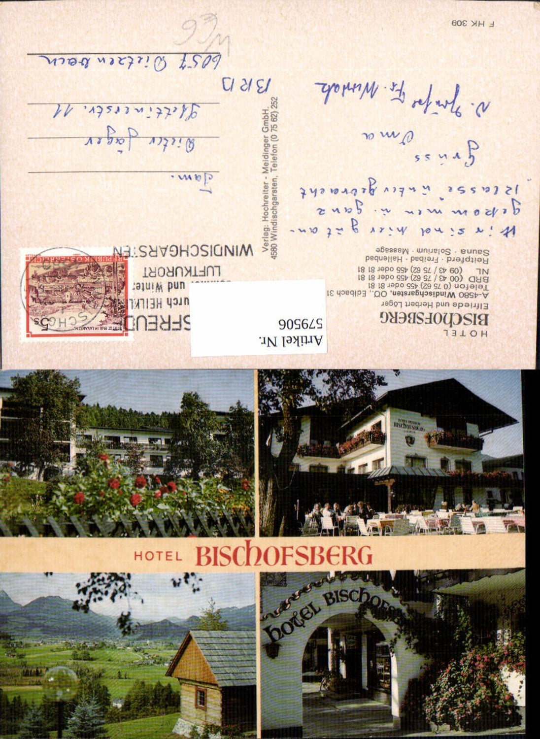 579506,Mehrbild Ak Windischgarsten Hotel Bischofsberg