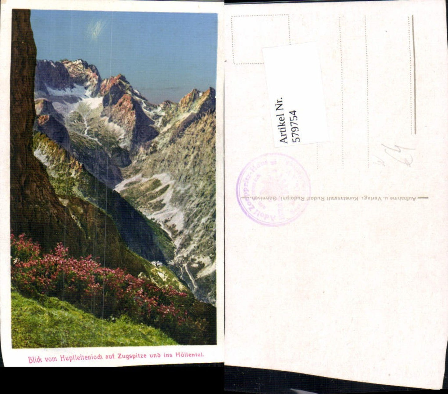 579754, Grainau View of Hupfleitenjoch at Zugspitze and Höllental