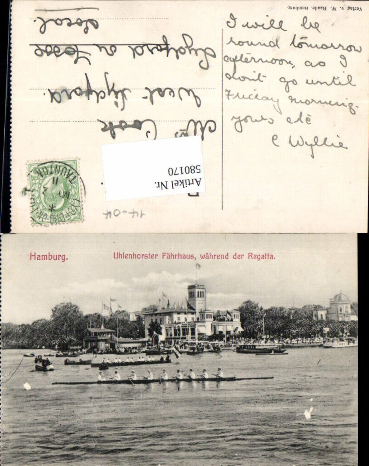 580170,Hamburg Uhlenhorst Fährhaus Schiff Regatta