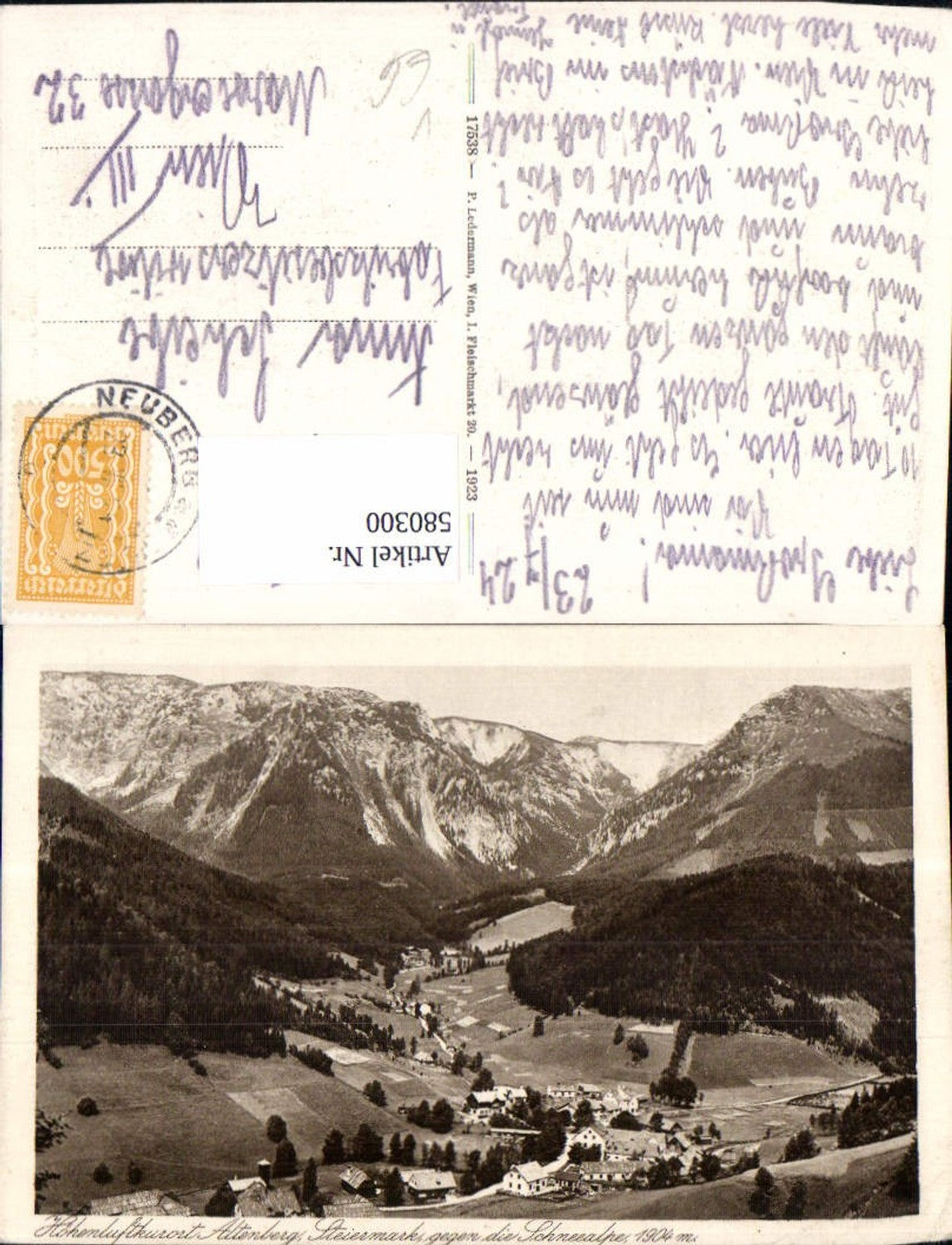 Alte Ansichtskarte – Old Postcard