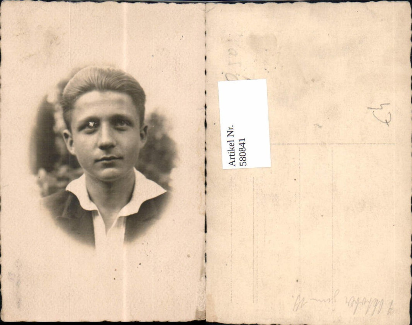 580841,Foto Ak Junger Mann Portrait