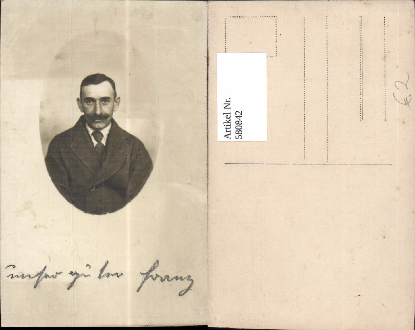 580842, man with beard portrait mount