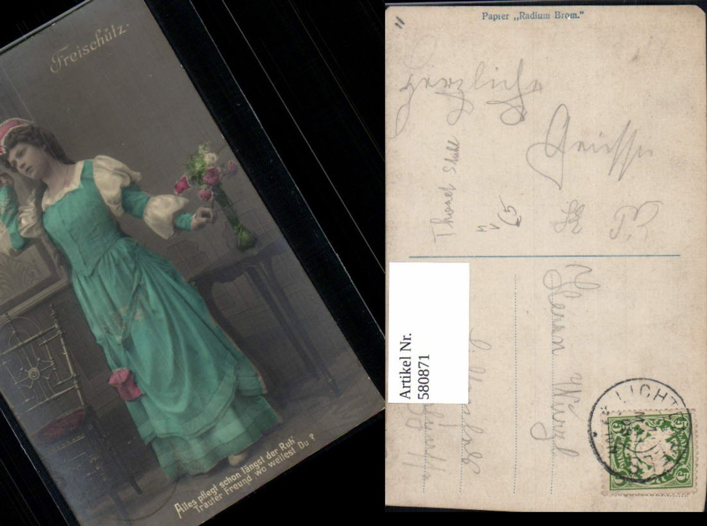 580871,Frau Freischütz Kleid Mode Kostüm Spruch pub PH 4378/2