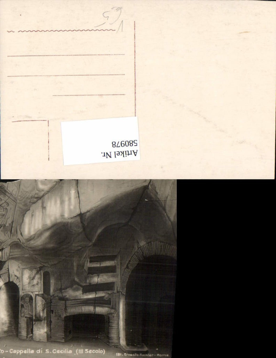 580978, Photographic art Ernesto Richter Rome 181 Catacombs of S. Calisto