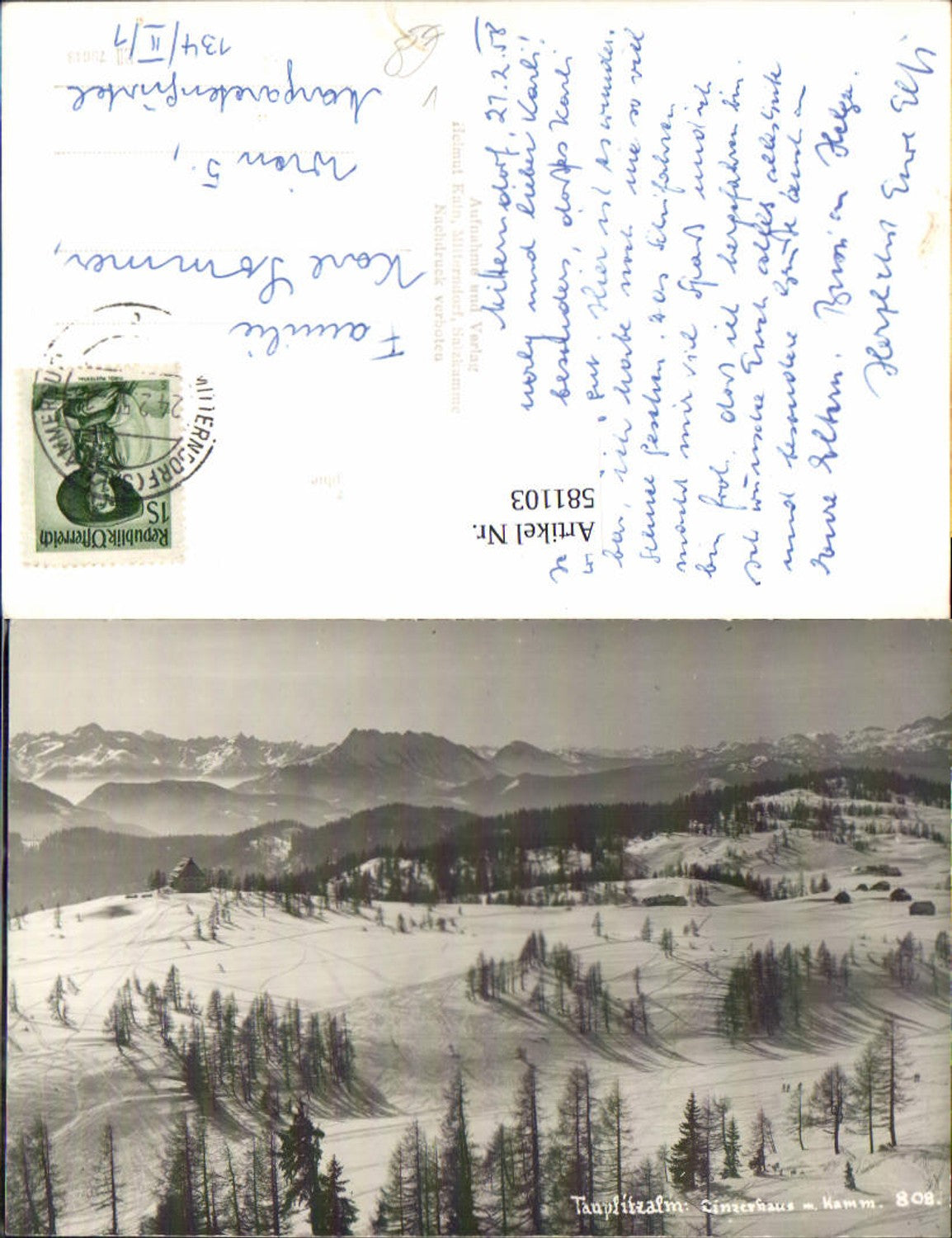 Alte Ansichtskarte – Old Postcard