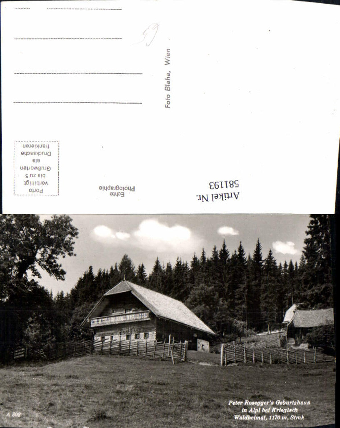 Alte Ansichtskarte – Old Postcard