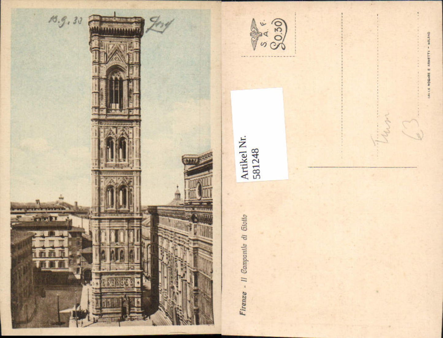 581248, Tower Firenze Florenz Il Campanile di Giotto